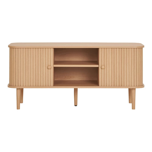 Comoda TV din MDF Maro si Lemn de pin Maro L113xH51.5cm Nikko