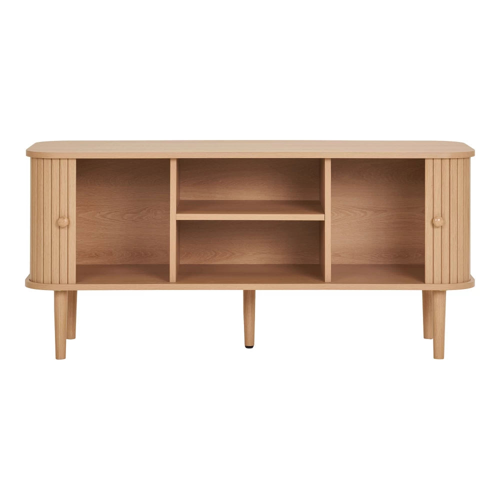 Comoda TV din MDF Maro si Lemn de pin Maro L113xH51.5cm Nikko