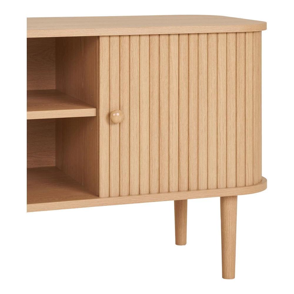 Comoda TV din MDF Maro si Lemn de pin Maro L113xH51.5cm Nikko