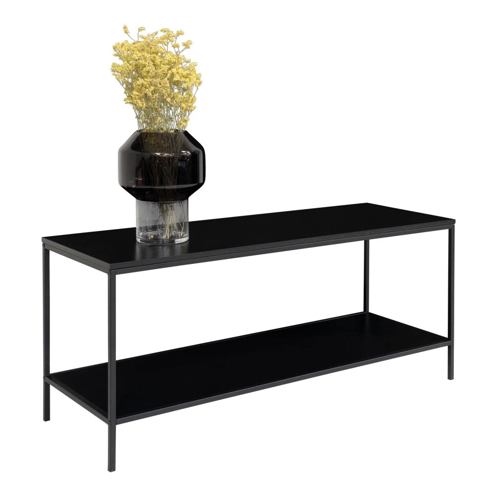 Comoda TV din PAL Negru si Metal Negru L100xH45cm Vita