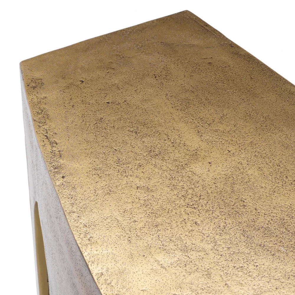 Consola din Aluminiu Alama antichizata L132xH79cm Gardini Eichholtz