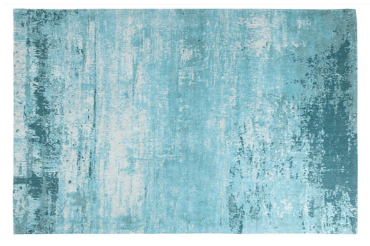 Covor din Bumbac/Poliester Turcoaz L240cm Modern Art