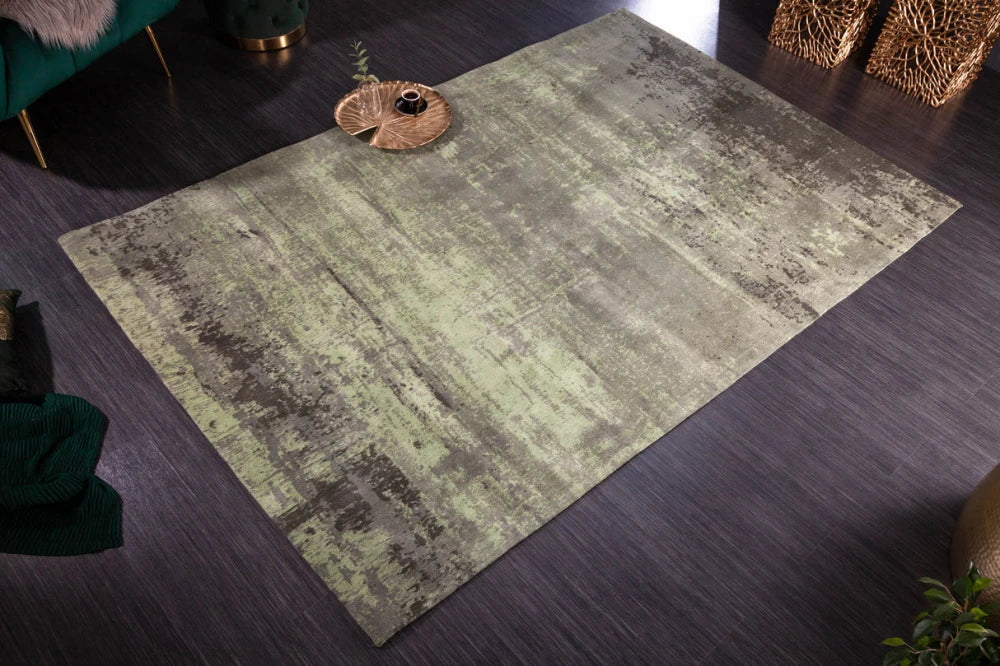 Covor din Bumbac/Poliester Verde L240cm Modern Art