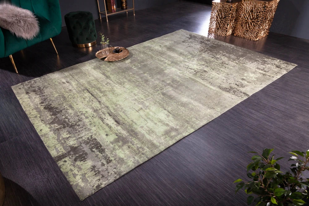 Covor din Bumbac/Poliester Verde L240cm Modern Art