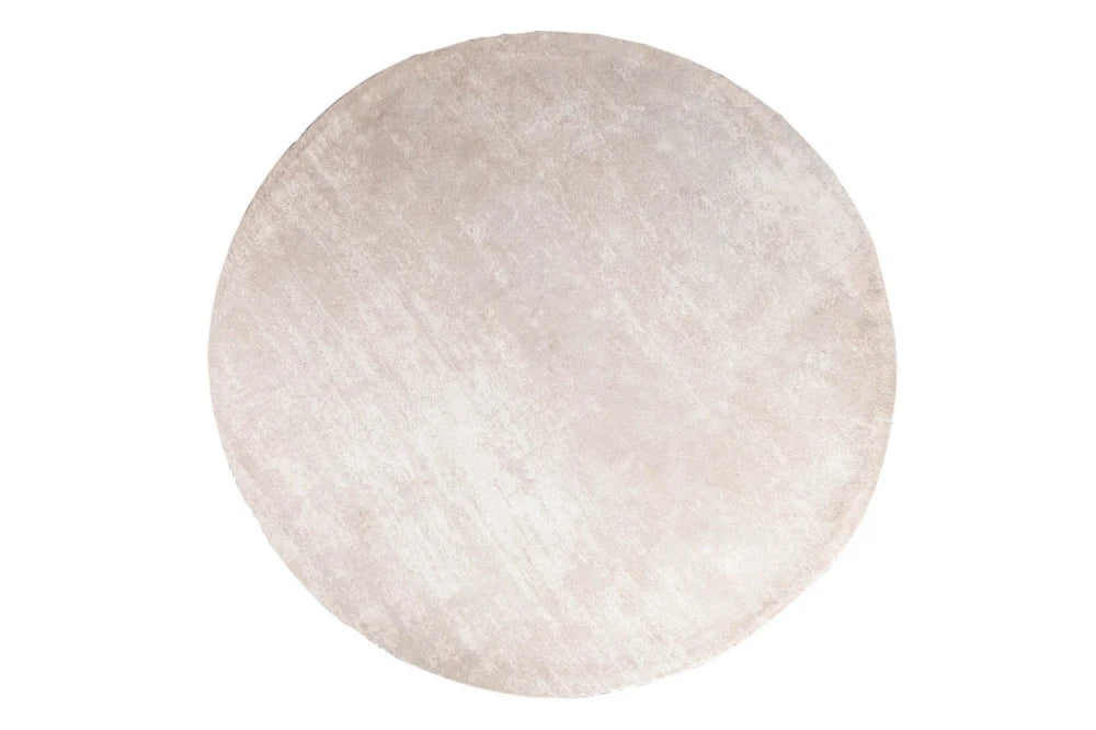 Covor rotund din Bumbac/Poliester Bej D150cm Modern Art
