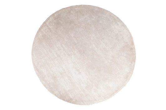 Covor rotund din Bumbac/Poliester Bej D150cm Modern Art
