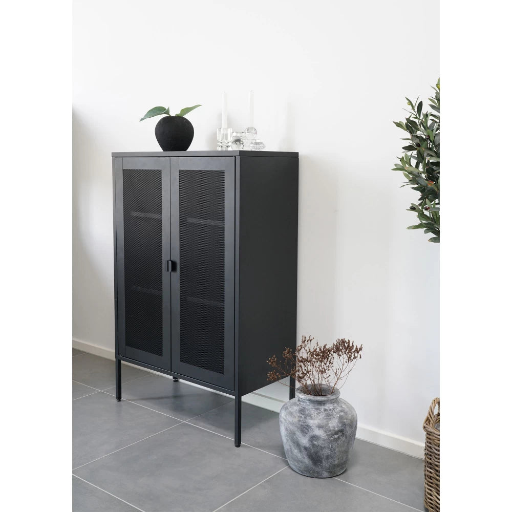 Dulap din Metal Negru L80xH120cm Melbourne