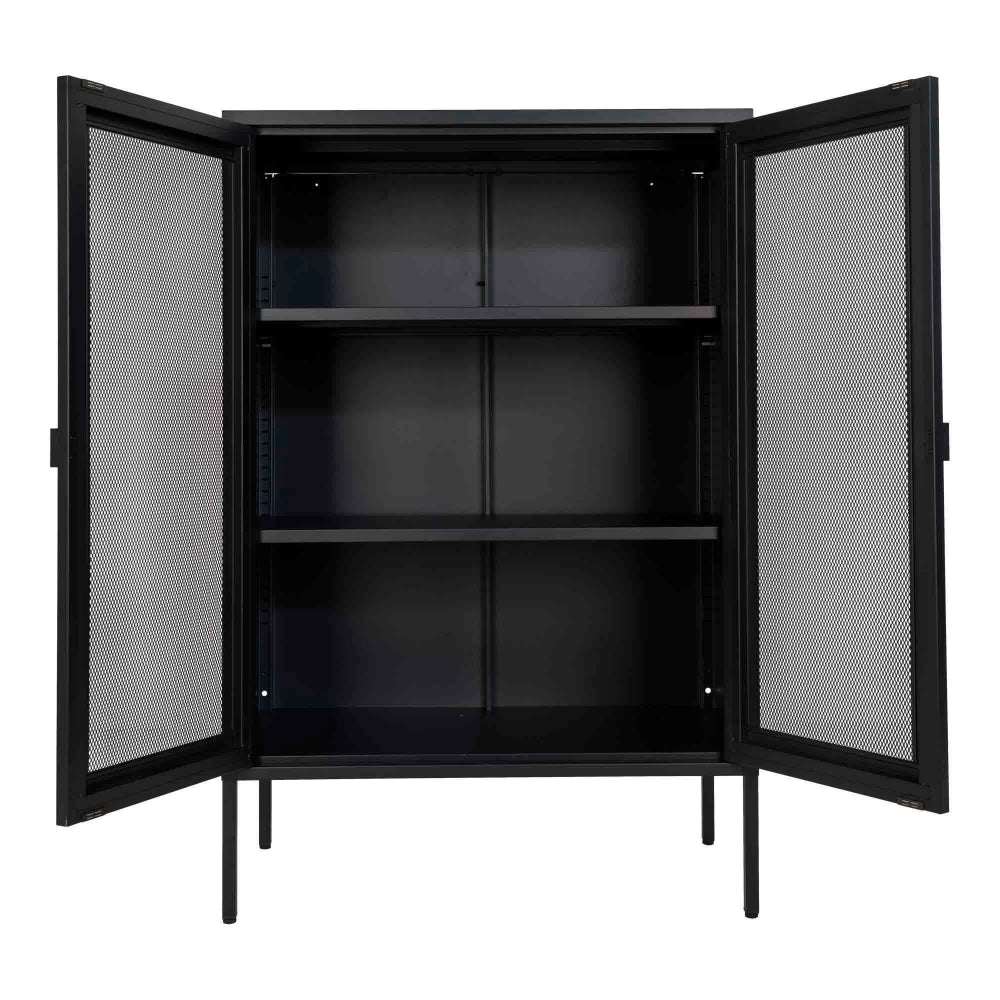 Dulap din Metal Negru L80xH120cm Melbourne