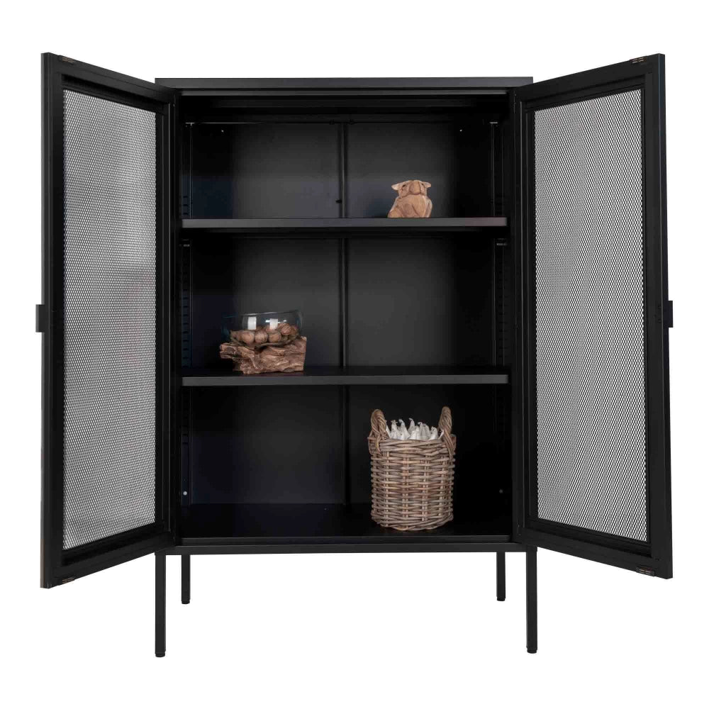 Dulap din Metal Negru L80xH120cm Melbourne