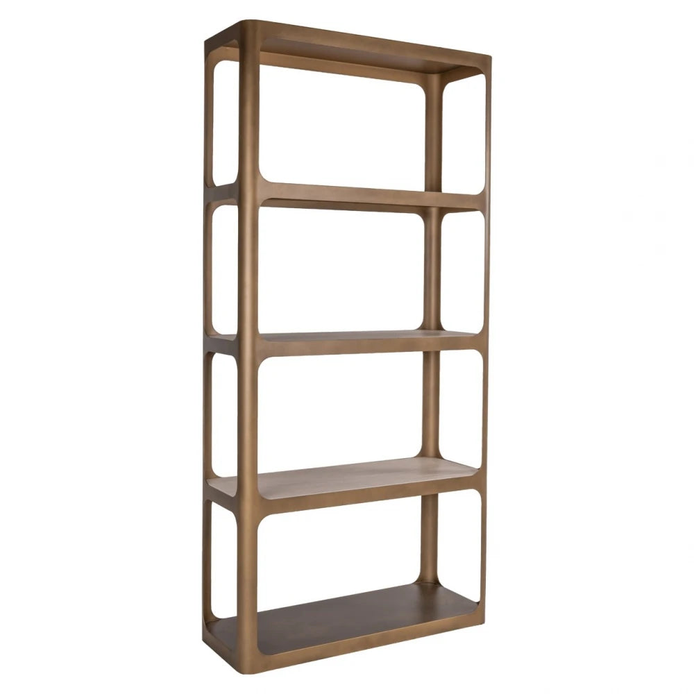 Etajera din Metal Alama si Ceramica/Sticla Bej/Negru L100xH210cm Claridge Richmond interiors