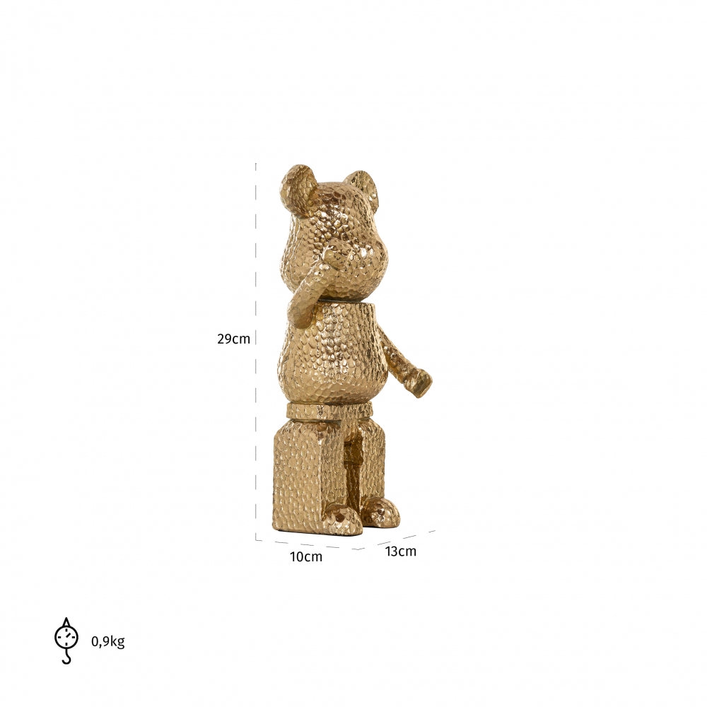 Figurina decorativa din Polirasina Auriu L13xH29cm Bear Richmond Interiors