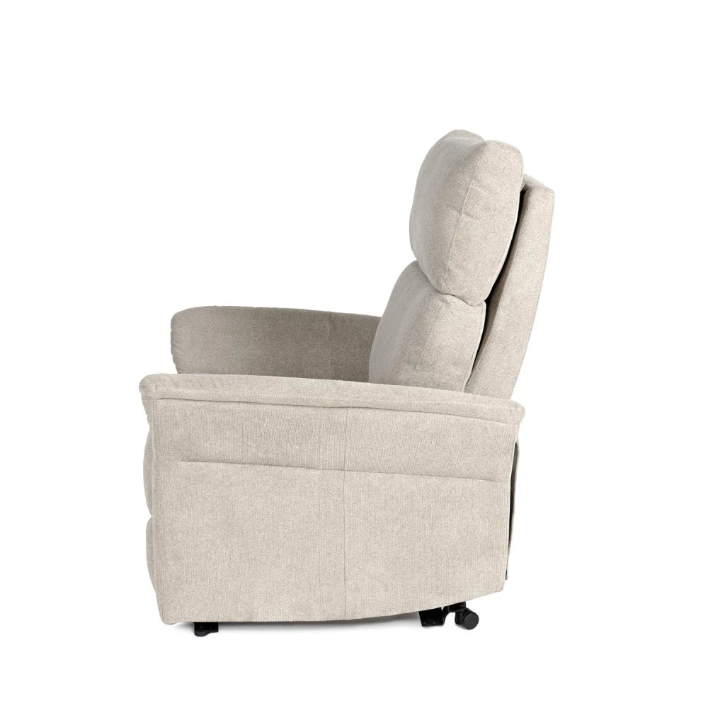 Fotoliu cu recliner electric 2 motoare MISAKI Bej L66cm x A84cm x H107cm