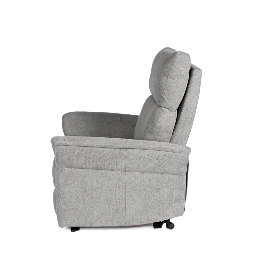 Fotoliu cu recliner electric 2 motoare MISAKI Gri deschis L66cm x A84cm x H107cm
