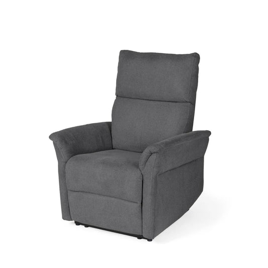 Fotoliu cu recliner electric 2 motoare MISAKI Gri inchis L66cm x A84cm x H107cm