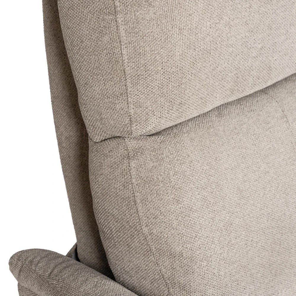 Fotoliu cu recliner electric 2 motoare MISAKI Taupe L66cm x A84cm x H107cm