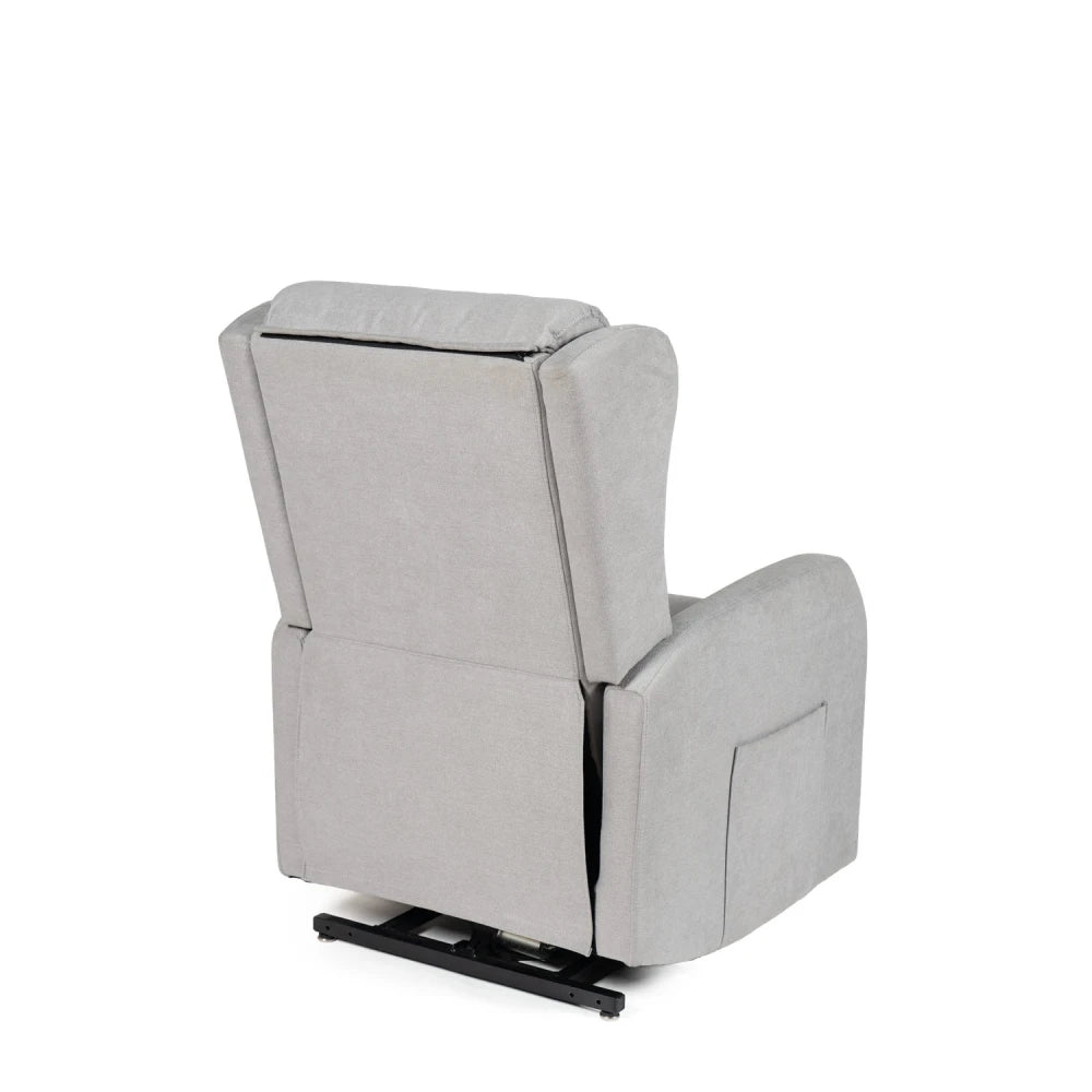 Fotoliu electric Power Lift 2 motoare SAORI Gri deschis L70cm x A95cm x H145cm