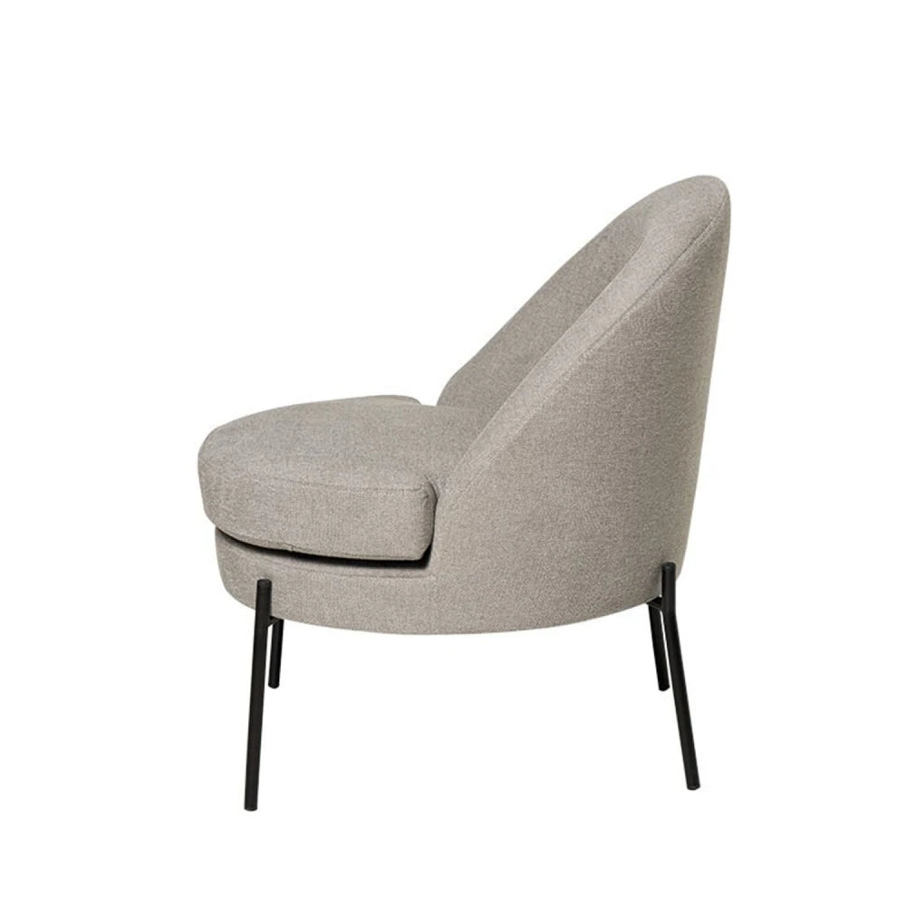 Fotoliu modern ergonomic EVORA Gri deschis L70cm x A58cm x H80cm