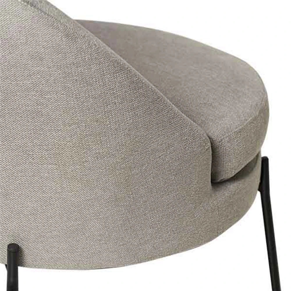 Fotoliu modern ergonomic EVORA Gri deschis L70cm x A58cm x H80cm
