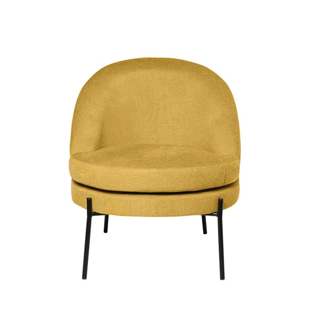 Fotoliu modern ergonomic EVORA Mustar L70cm x A58cm x H80cm