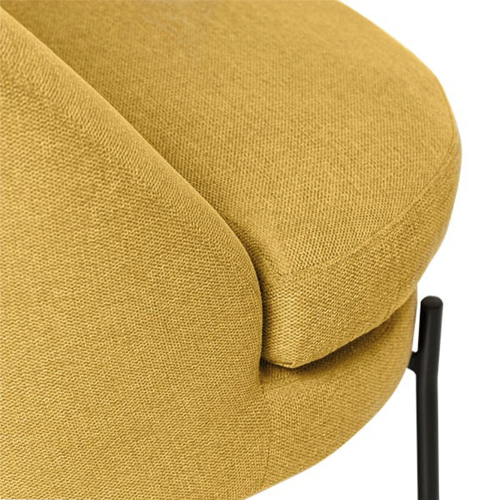 Fotoliu modern ergonomic EVORA Mustar L70cm x A58cm x H80cm