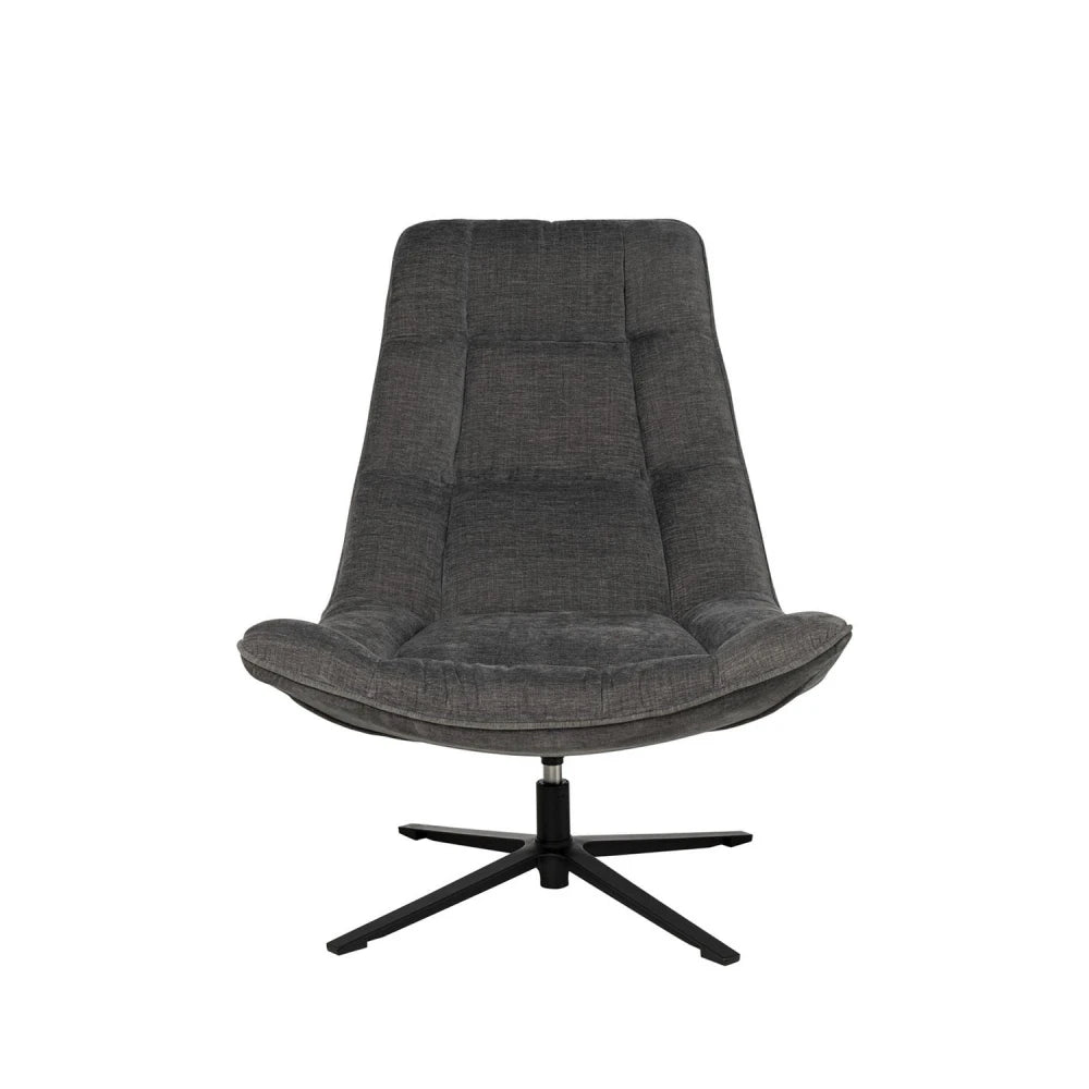 Fotoliu rotativ 360 PARMA Gri inchis L83cm x A93cm x H98cm