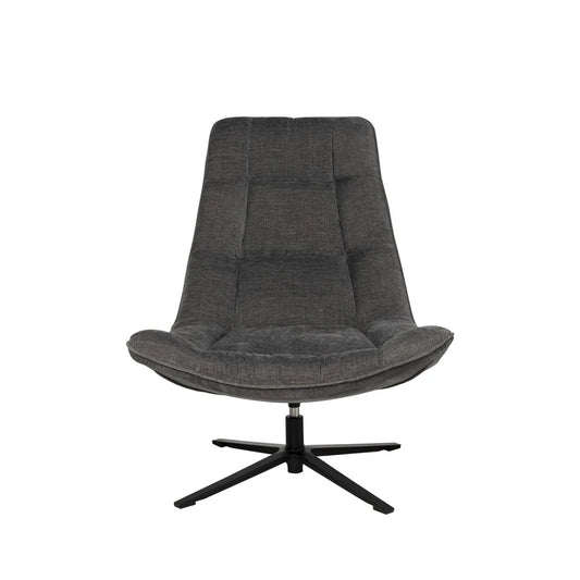 Fotoliu rotativ 360 PARMA Gri inchis L83cm x A93cm x H98cm