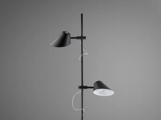 Lampa de podea din Metal Negru mat H184xD48cm Esino