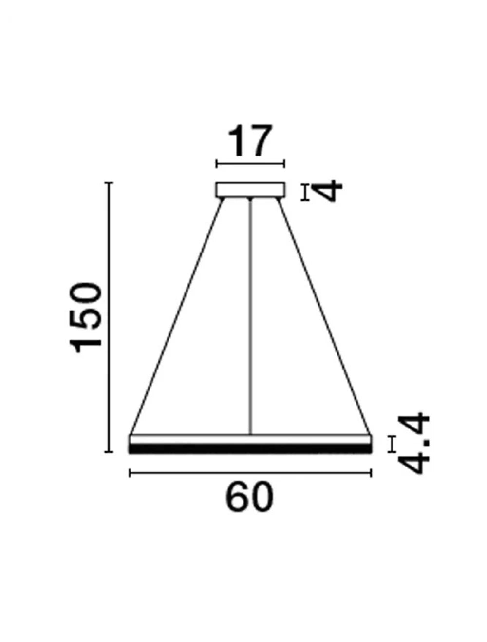 Lustra din Aluminiu Auriu H150xL60cm IP20 32W 3288lm 3000k ADRIA