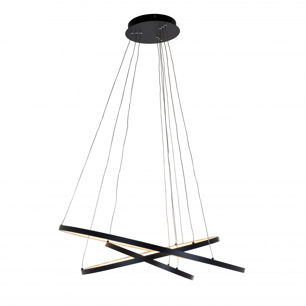 Lustra din Aluminiu Negru D80xH110cm Amira Richmond Interiors