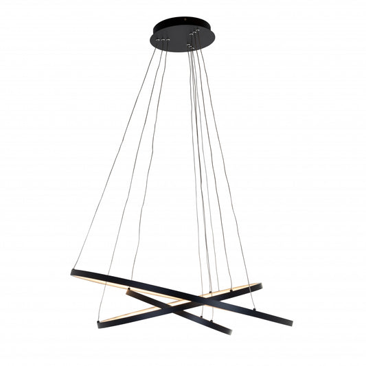 Lustra din Aluminiu Negru D80xH110cm Amira Richmond Interiors