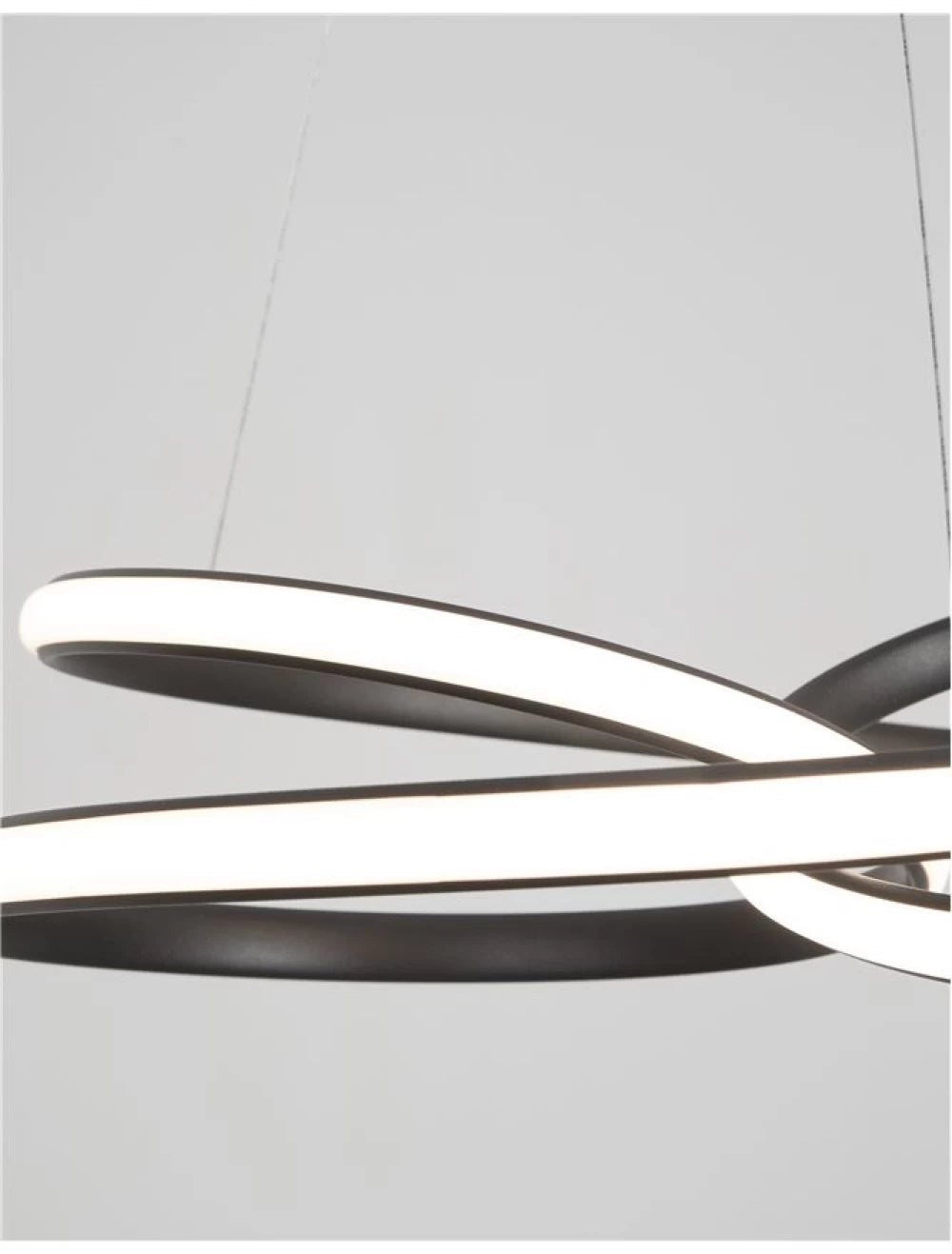 Lustra din Aluminiu Negru H120xL52cm IP20 43W 3013lm 3000k MENTON