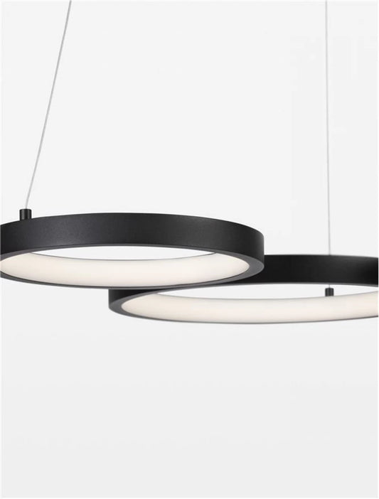 Lustra din Aluminiu Negru H120xL55cm IP20 28W 1900lm 3000k MAGNUS