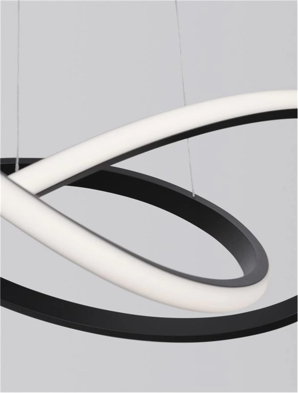 Lustra din Aluminiu Negru H120xL56cm IP20 28W 1600lm 3000k AMARA