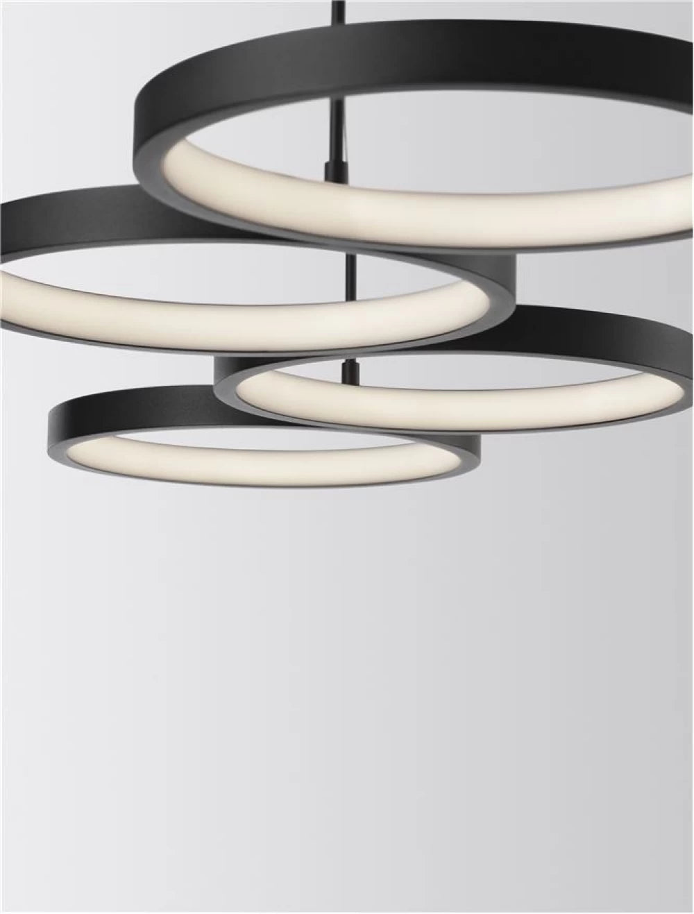 Lustra din Aluminiu Negru H120xL84cm IP20 41W 2300lm 3000k MAGNUS