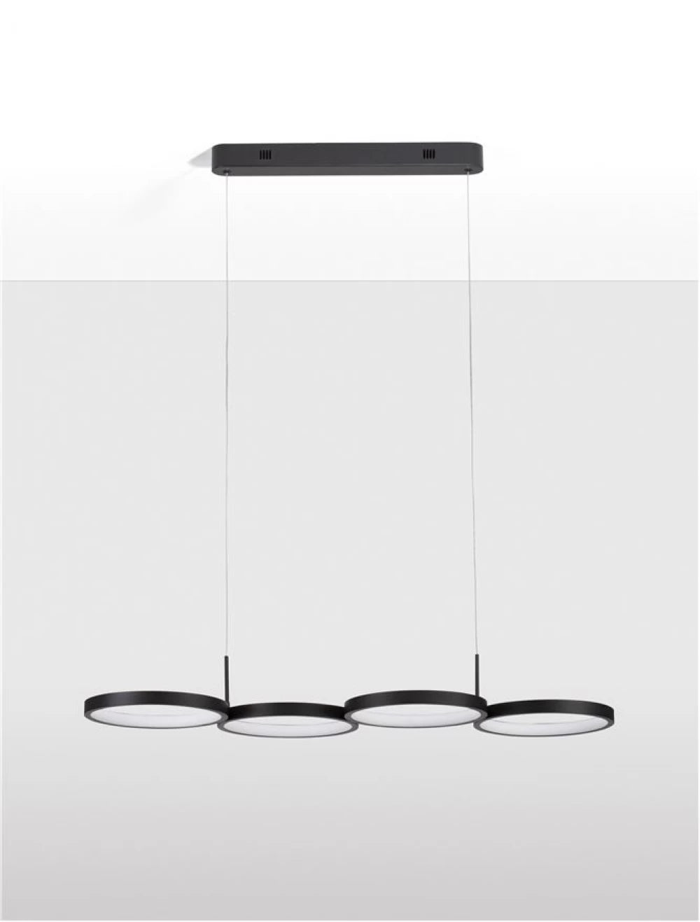 Lustra din Aluminiu Negru H120xL84cm IP20 41W 2300lm 3000k MAGNUS