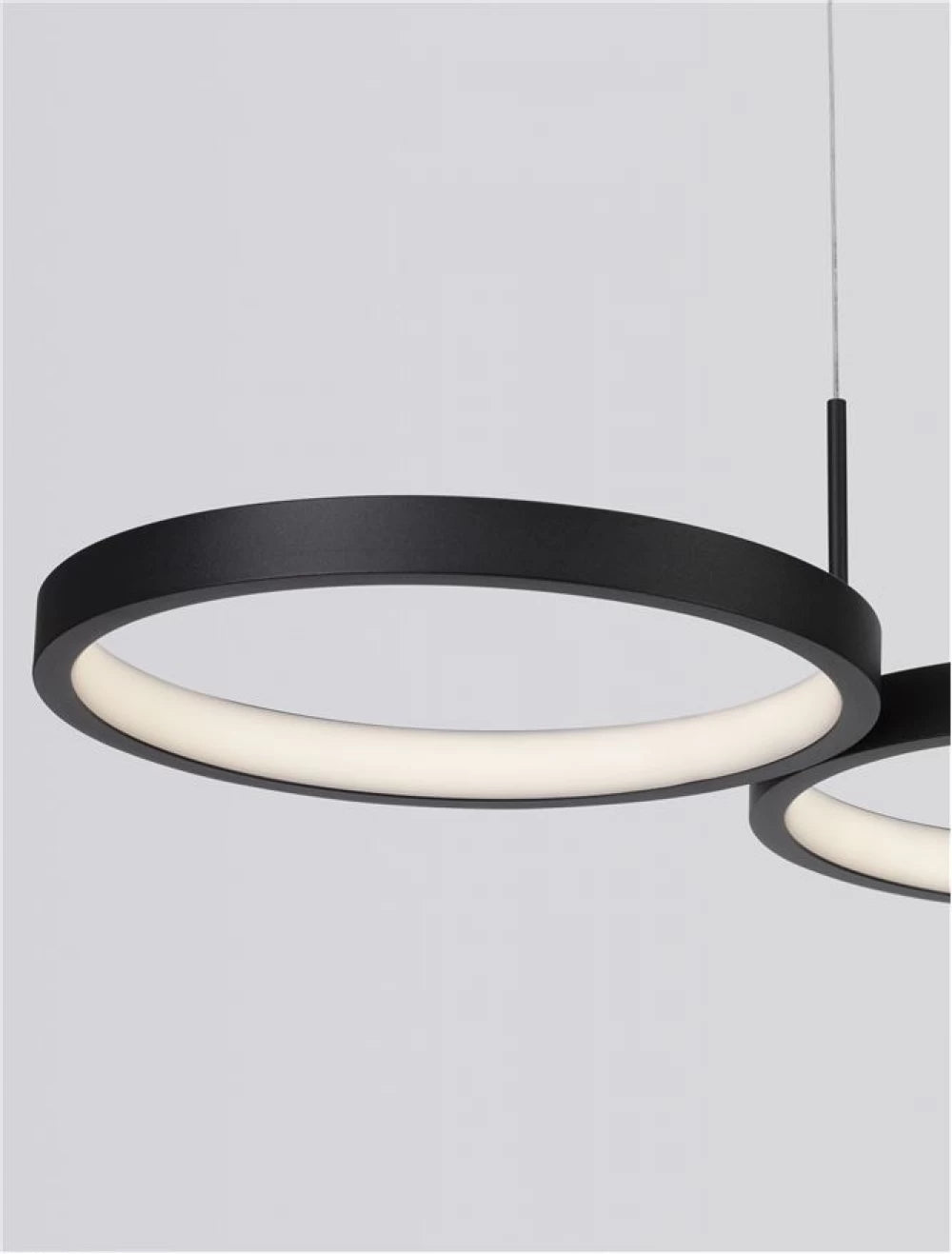 Lustra din Aluminiu Negru H120xL84cm IP20 41W 2300lm 3000k MAGNUS
