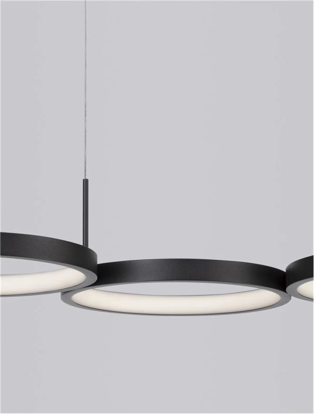 Lustra din Aluminiu Negru H120xL84cm IP20 41W 2300lm 3000k MAGNUS