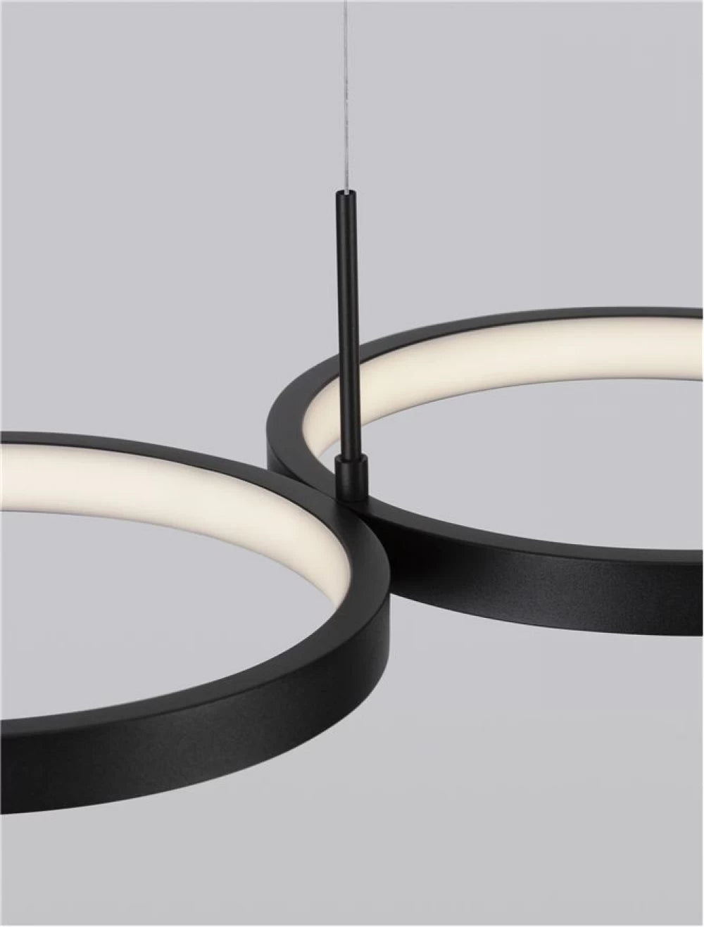 Lustra din Aluminiu Negru H120xL84cm IP20 41W 2300lm 3000k MAGNUS