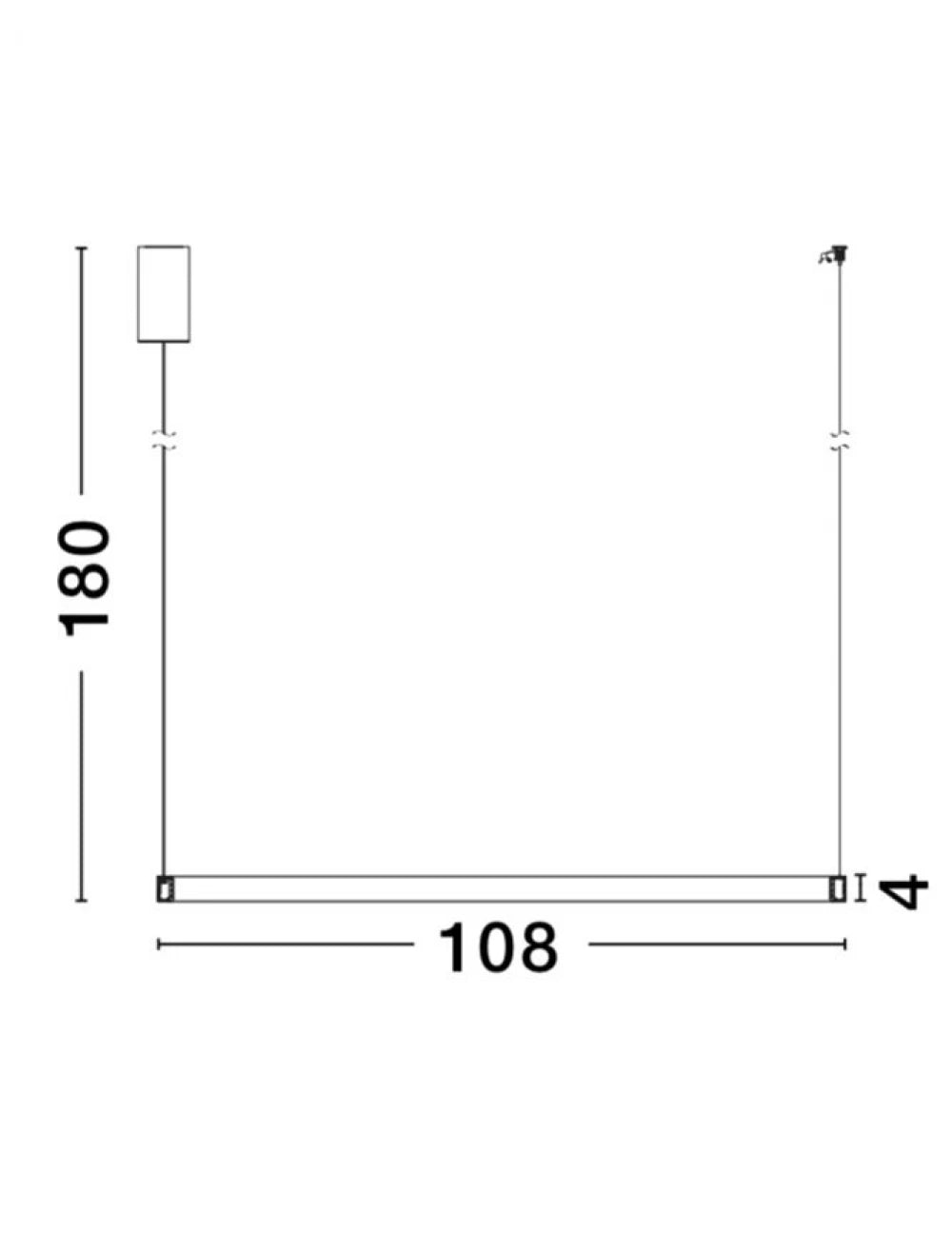 Lustra structura din Aluminiu Alama antichizata si abajur din Acrilic Transparent H180xL108cm IP20 35W 1900lm 3000k VEGAS