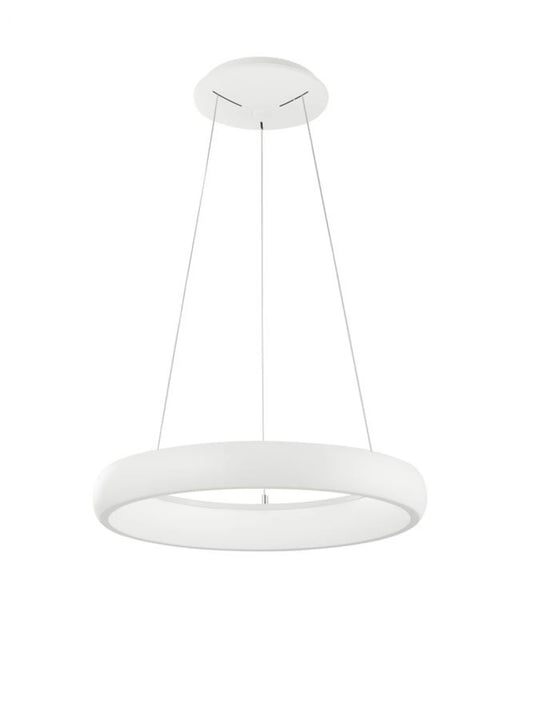 Lustra structura din Aluminiu Alb si abajur din Acrilic  H120xL41cm IP20 32W 1950lm 3000k ALBI