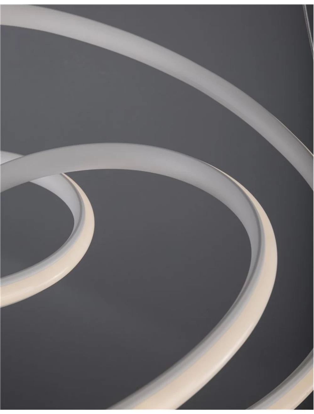 Lustra structura din Aluminiu Alb si abajur din Acrilic  H120xL52cm IP20 43W 3013lm 3000k MENTON