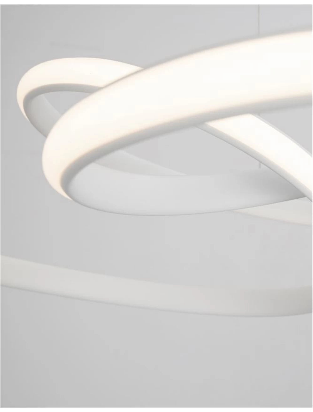 Lustra structura din Aluminiu Alb si abajur din Acrilic  H120xL52cm IP20 43W 3013lm 3000k MENTON