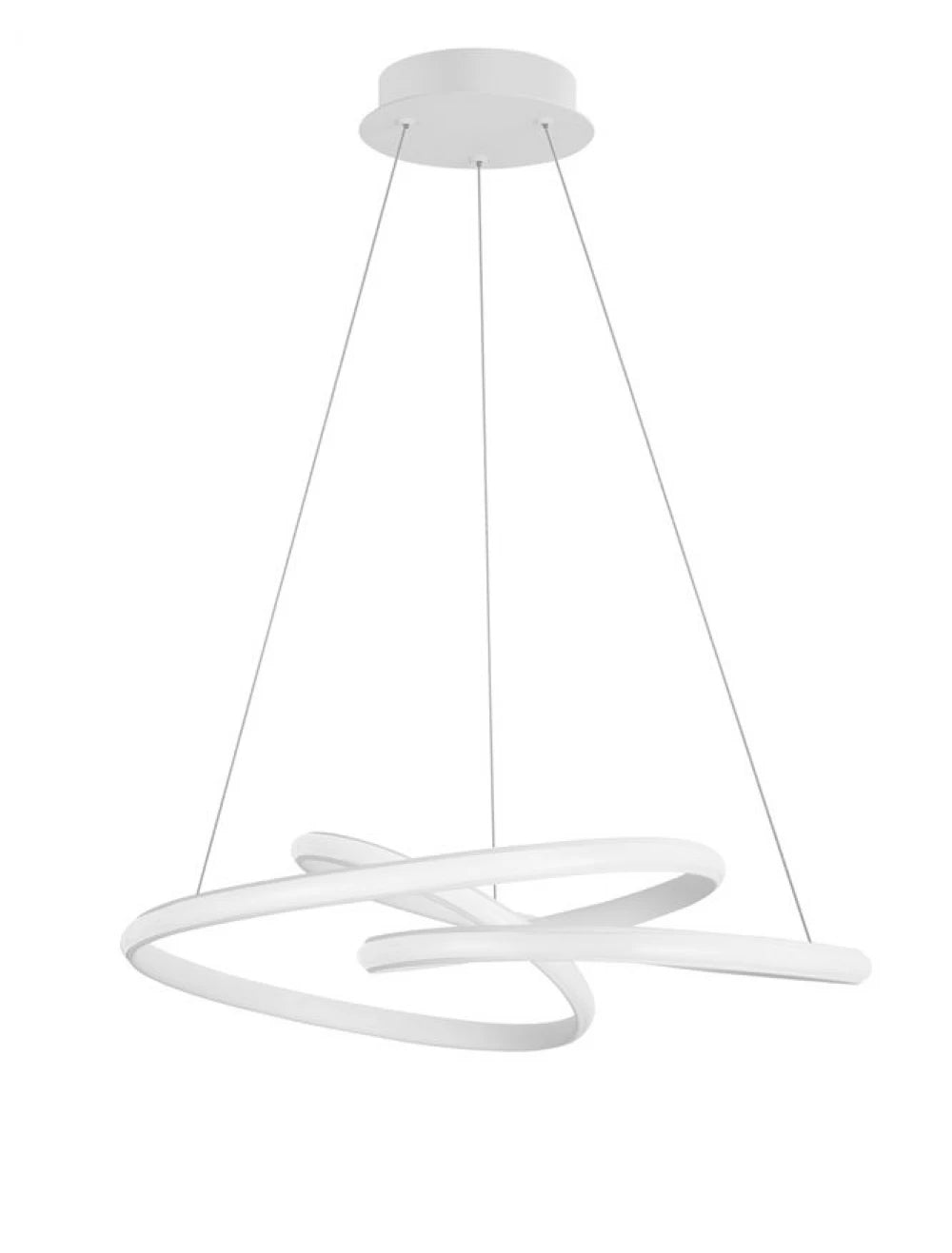 Lustra structura din Aluminiu Alb si abajur din Acrilic  H120xL52cm IP20 43W 3013lm 3000k MENTON