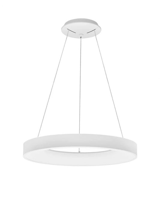 Lustra structura din Aluminiu Alb si abajur din Acrilic  H120xL60cm IP20 50W 2864lm 4000k RANDO THIN
