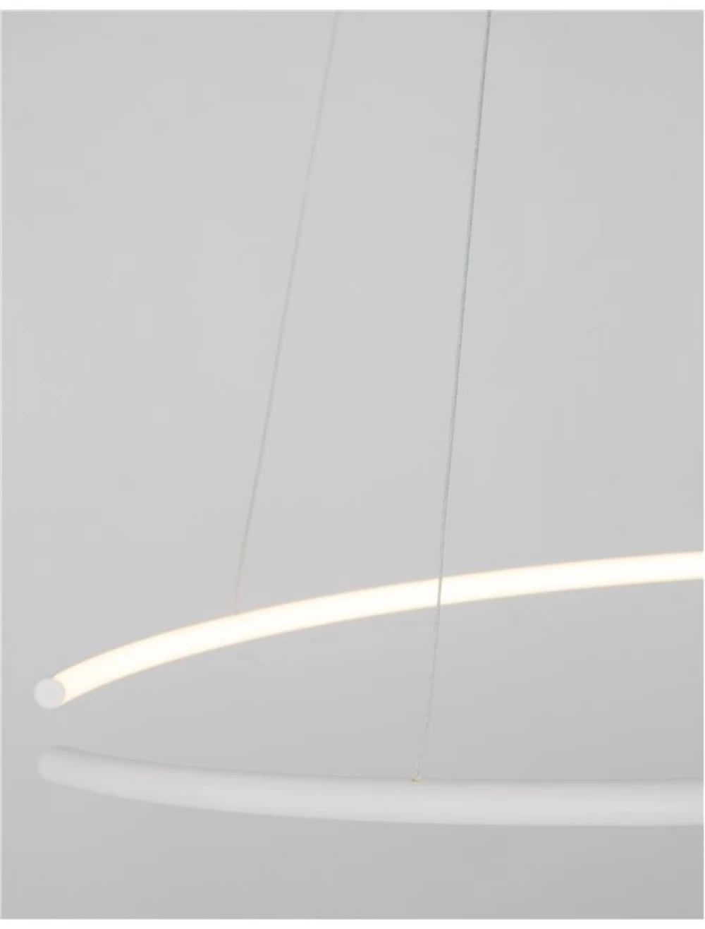 Lustra structura din Aluminiu Alb si abajur din Acrilic  H200xL70cm IP20 30W 1480lm 3000k BREDA