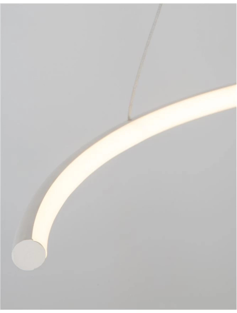 Lustra structura din Aluminiu Alb si abajur din Acrilic  H200xL70cm IP20 30W 1480lm 3000k BREDA
