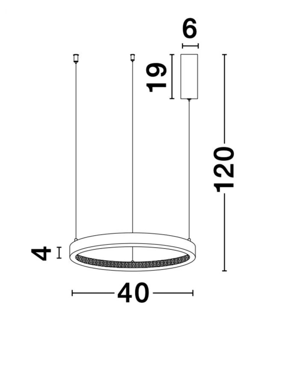 Lustra structura din Aluminiu Auriu antichizat si abajur din Acrilic Transparent H120xL40cm IP20 30W 1827lm 3000k PRESTON