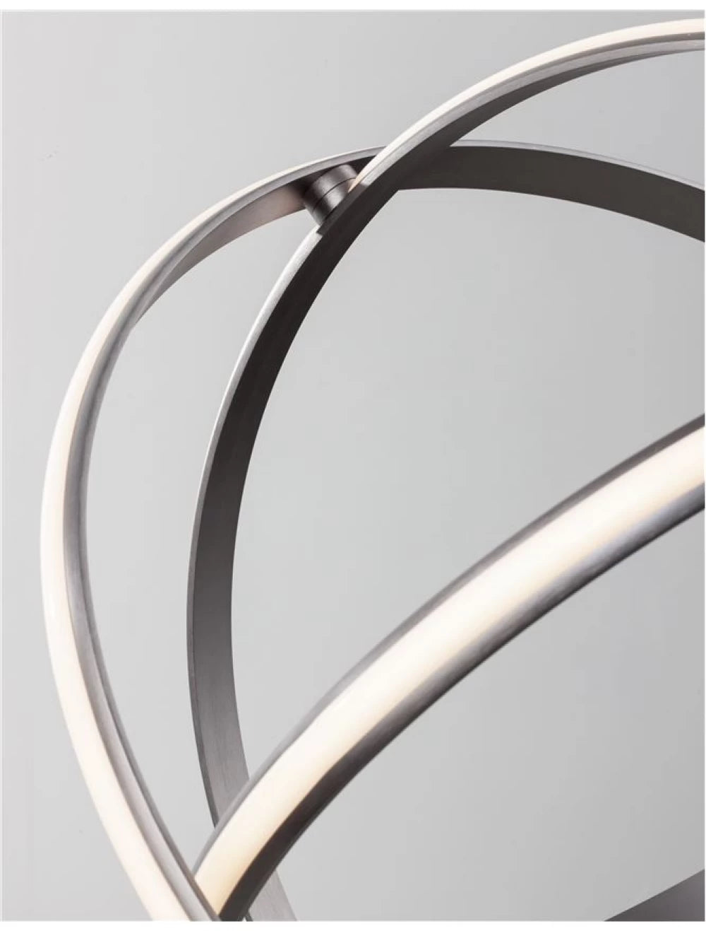 Lustra structura din Aluminiu Mov inchis si abajur din Acrilic Alb H150xL70cm IP20 63W 3043lm 3000k PERTONE