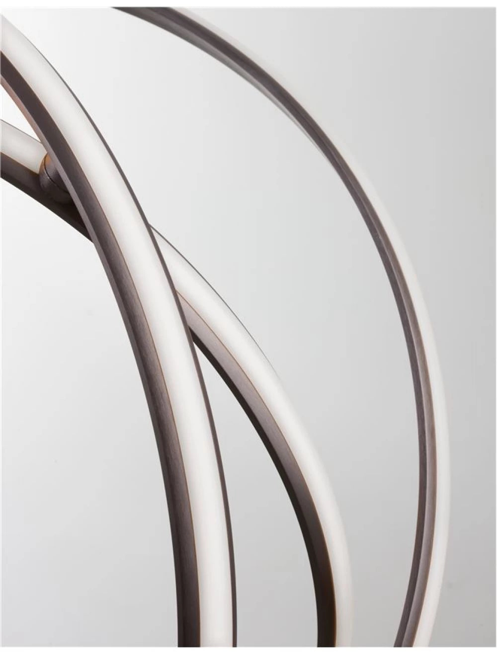Lustra structura din Aluminiu Mov inchis si abajur din Acrilic Alb H150xL70cm IP20 63W 3043lm 3000k PERTONE