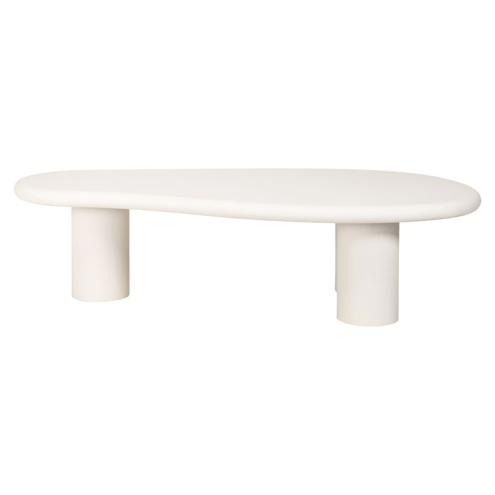 Masuta de cafea Asimetrica din MDF Alb L160xH42cm Bloomstone Richmond Interiors